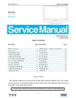 AOC L27W431 Service Manual preview