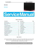 Preview for 1 page of AOC L32DK99FU Service Manual