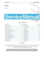 Preview for 1 page of AOC L32H961 Service Manual