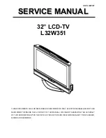 Предварительный просмотр 1 страницы AOC L32W351 Service Manual