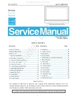 Предварительный просмотр 1 страницы AOC L32W781B Service Manual