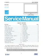 AOC L37W551B Service Manual preview