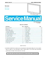 Предварительный просмотр 1 страницы AOC L42H831 Service Manual