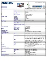 Preview for 1 page of AOC LE23H062 Specifications