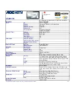 Preview for 1 page of AOC LE24H138 Brochure