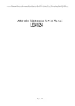 AOC LE24W254 Maintenance Service Manual preview