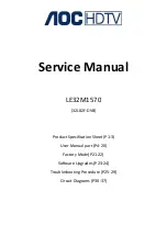 Preview for 1 page of AOC LE32M1570 Service Manual