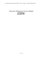 Preview for 1 page of AOC LE32W164 Maintenance Service Manual