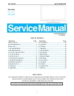 Preview for 1 page of AOC LE40H137M - Service Manual