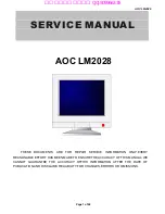 AOC LM2028 Service Manual preview