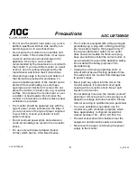 Preview for 3 page of AOC LM720BGE User Manual