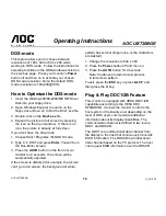 Preview for 12 page of AOC LM720BGE User Manual