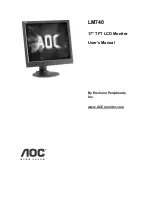 Preview for 1 page of AOC LM740 User Manual