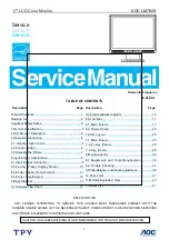 AOC LM760S Service Manual предпросмотр