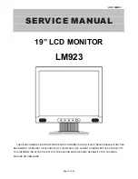 Preview for 1 page of AOC LM923 Service Manual