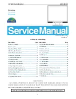 Preview for 1 page of AOC LM926 Service Manual