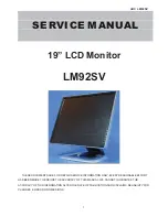 Предварительный просмотр 1 страницы AOC LM92SV Service Manual