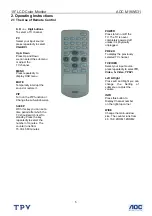 Preview for 5 page of AOC M19W531 Service Manual