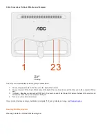 Preview for 5 page of AOC Monitor F19 User Manual