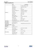 Preview for 3 page of AOC N32W551T Service Manual