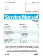 AOC Norcent LT3725 Service Manual предпросмотр