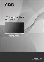 AOC Q2577PWQ User Manual preview