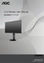 Preview for 1 page of AOC Q2790PQ User Manual