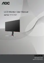 Preview for 1 page of AOC Q27G2 User Manual