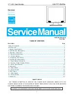 Предварительный просмотр 1 страницы AOC QDI TFT1780PSA Service Manual