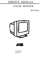 AOC S992 Series Service Manual preview