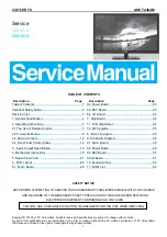 Preview for 1 page of AOC T2464M Service Manual