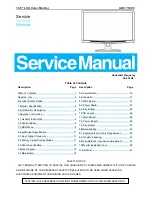 AOC TS185 Service Manual preview