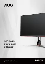 AOC U28G2X/D User Manual preview