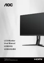 AOC U28G2XU User Manual preview