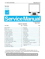 Preview for 1 page of AOC Wipro WLA171t Service Manual