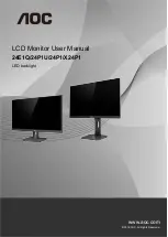 AOC X24P1 User Manual preview