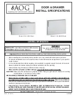 Preview for 1 page of AOG 11-31-SSD Install Specifications