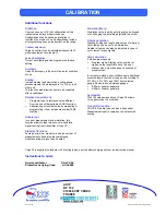 Предварительный просмотр 6 страницы AOIP CALYS 50 Calibration