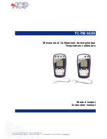 AOIP TC6621 Instruction Manual предпросмотр