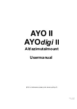 AOK AYO II User Manual preview