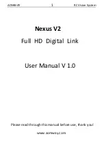 Preview for 1 page of AOMWAY Nexus V2 User Manual