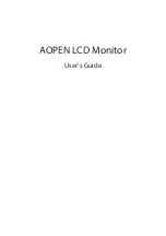 AOpen 19CX1Q User Manual предпросмотр