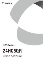 Предварительный просмотр 1 страницы AOpen 24HC5QR User Manual