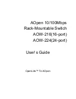 Preview for 1 page of AOpen AOW-216 User Manual