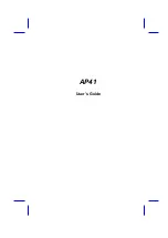 Preview for 1 page of AOpen AP41 User Manual