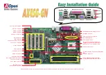 AOpen AX4SG-GN Easy Installation Manual предпросмотр