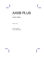 AOpen AX6B Plus User Manual preview