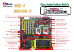 AOpen DX3R-U Easy Installation Manual предпросмотр