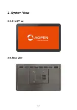 Предварительный просмотр 12 страницы AOpen eTILE WT19M-FP2 Technical Manual