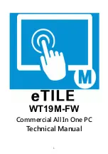 Предварительный просмотр 1 страницы AOpen eTile wt19m-fw Technical Manual